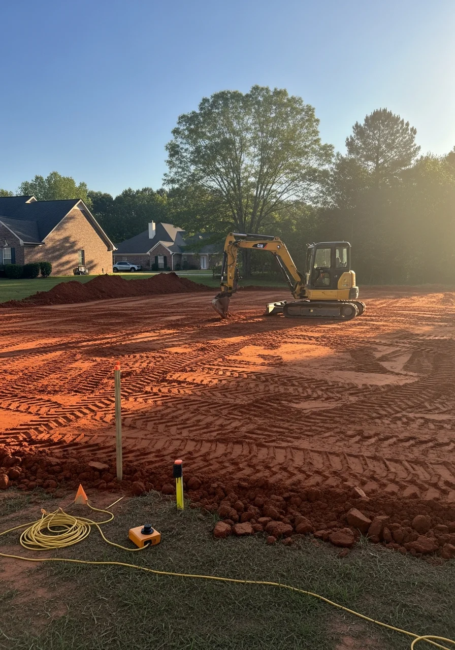 A professional at work on a Meridian property demonstrating skilled, careful service.